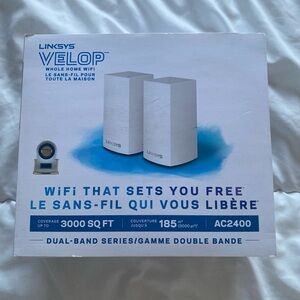 Linksys Velop Dual-Band AC2400 Mesh Wi‑Fi System — White